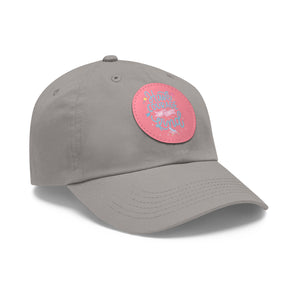 Dad Hat with Leather Patch (Round) - Have Courage and Be Kind